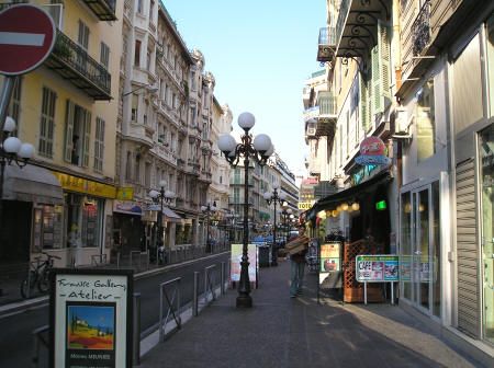 City Street in Nice France