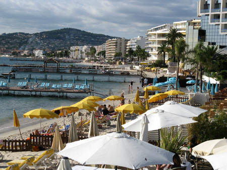 Juan les Pins - Beach resort to the west of Nice France