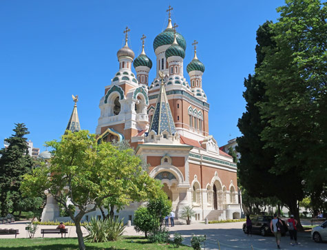 Russian Cathedral in Nice France