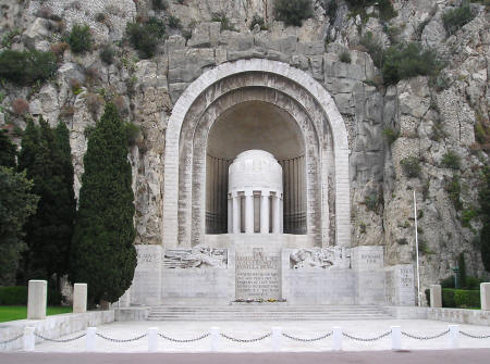 Monument des Morts in Nice France