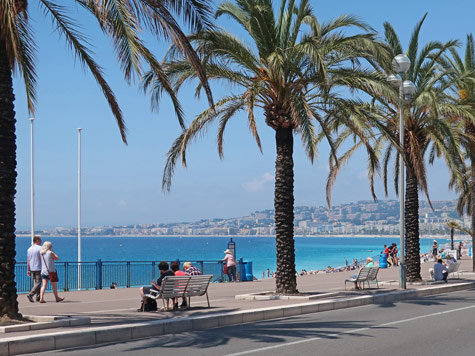 Promenade des Anglais in Nice France