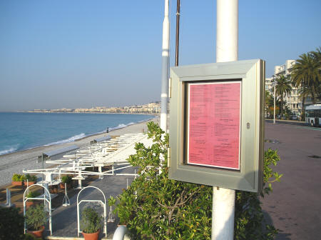 Seaside Dining in Nice France